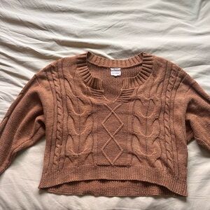 Tan Cable Knit Sweater
